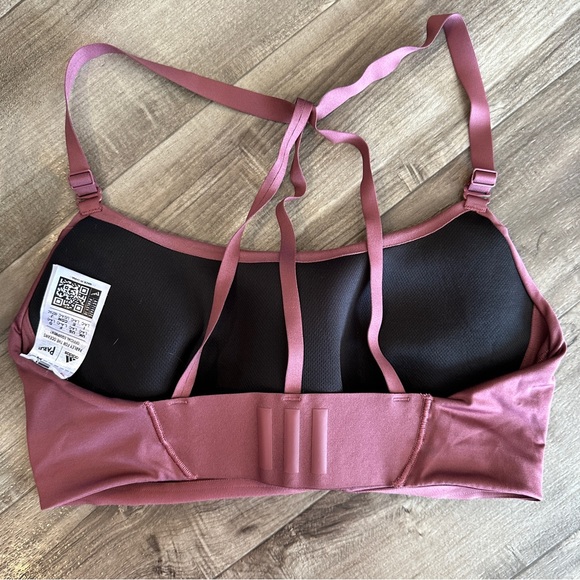 Adidas dusty pink rose athletic workout leggings set size large-2X - Picture 3 of 11